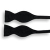 Black Barathea Woven Silk Bow Tie