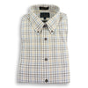 Brown, Sky Blue, and Light Gold Tattersall Viyella Sport Shirt