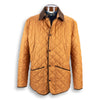 Rust Quilted Waterville Jacket with Alcantara Trim
