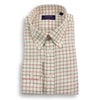 Red and Taupe Tattersall Button Down Sport Shirt