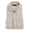 Red and Taupe Tattersall Button Down Sport Shirt