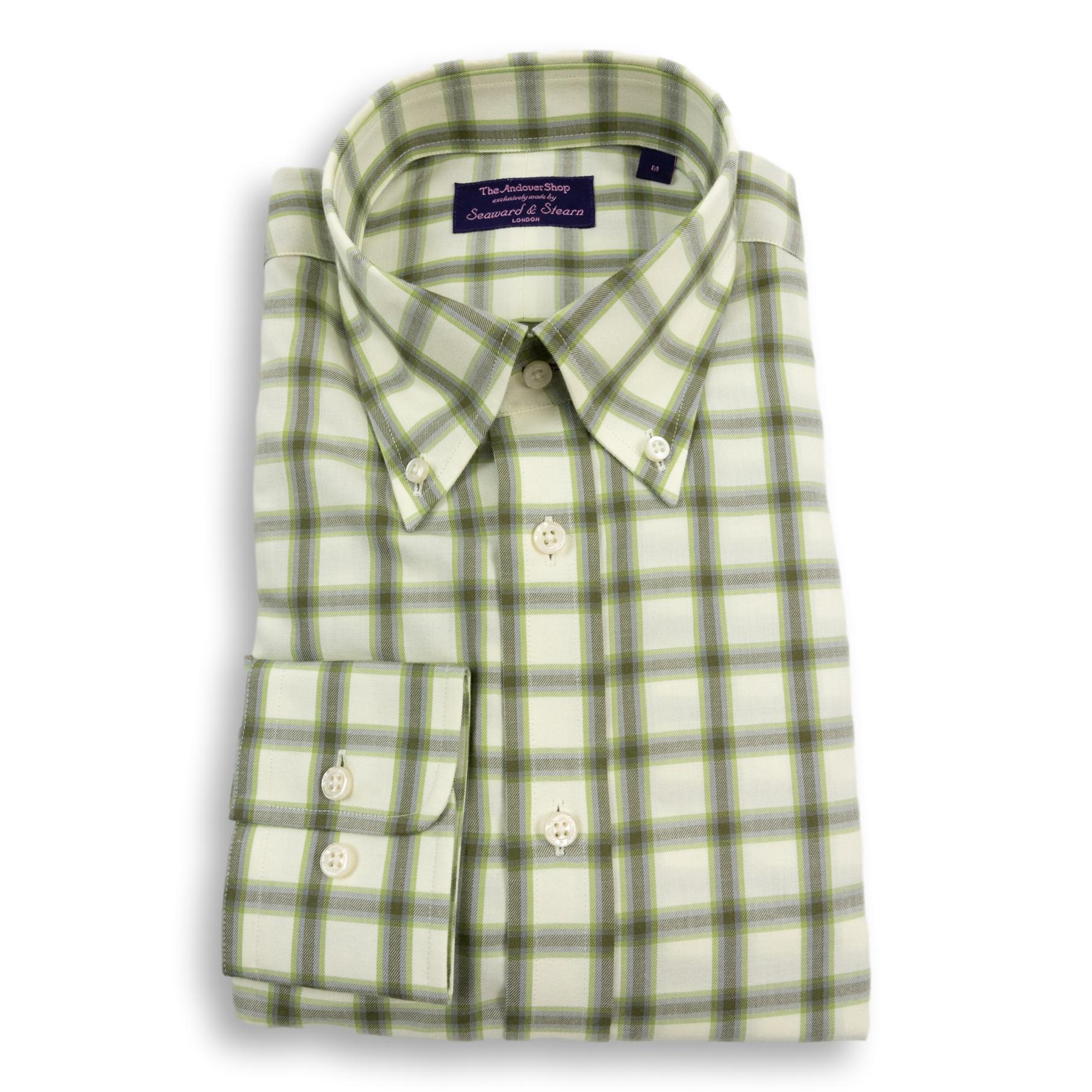 Fern Green Graph Check Button Down Sport Shirt – The Andover