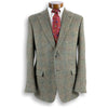 Rust and Sage Double Windowpane Wool Sport Coat