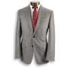 Taupe with Light Blue Windowpane Pure Cashmere Sport Coat