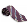 Purple Regimental Repp Stripe Silk Tie