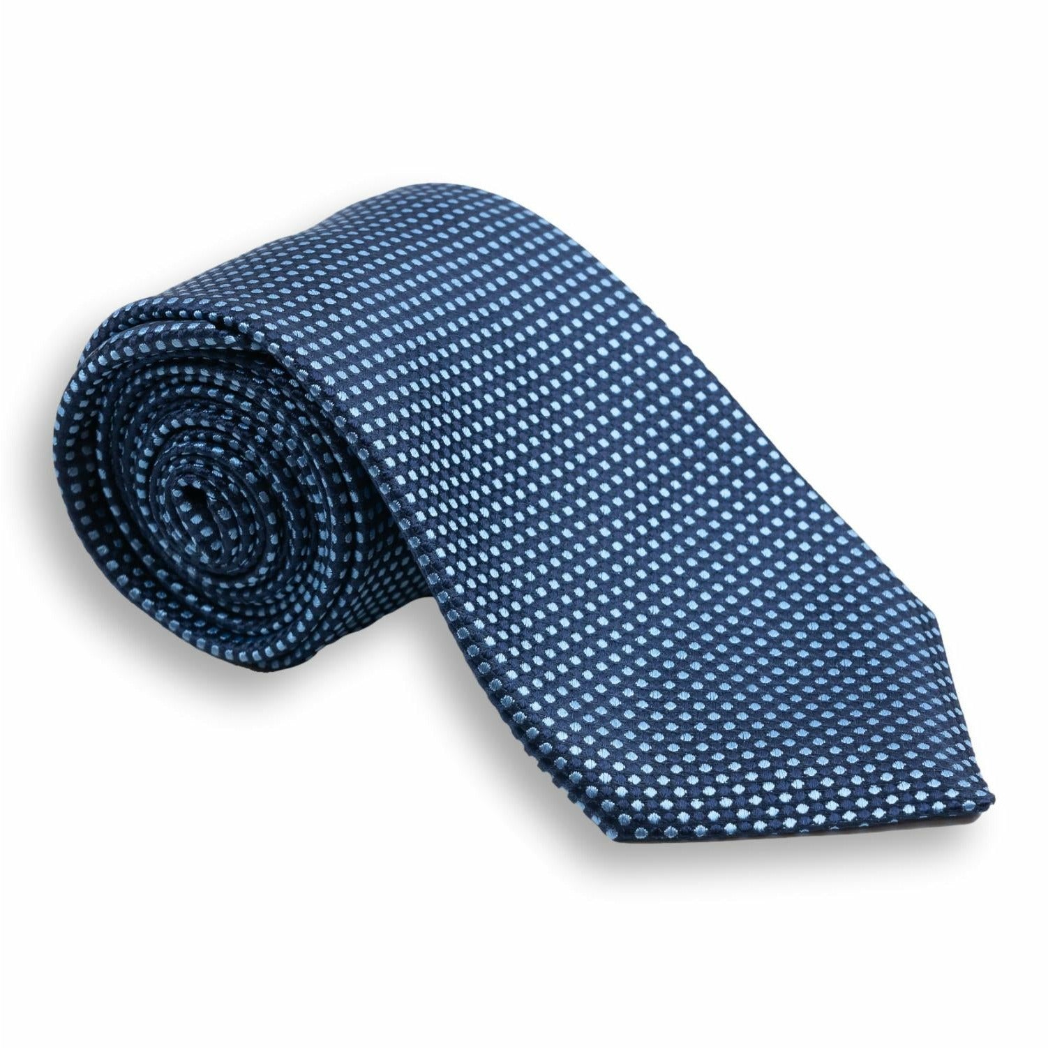 Small Block Woven Silk Tie