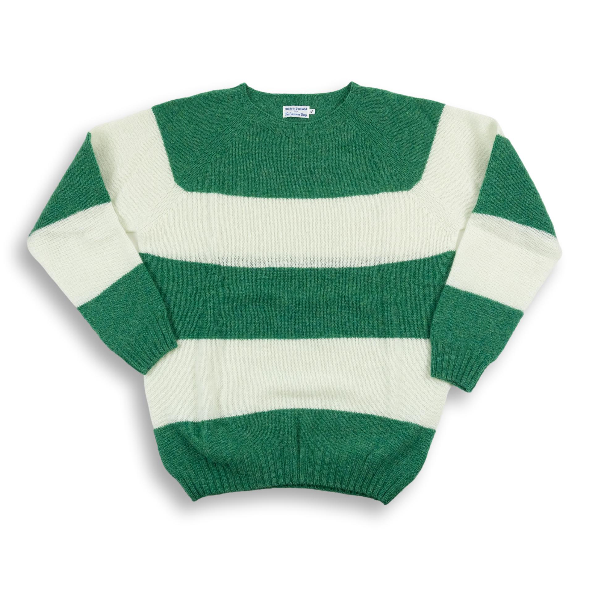 Block Stripe Shetland Wool Sweater