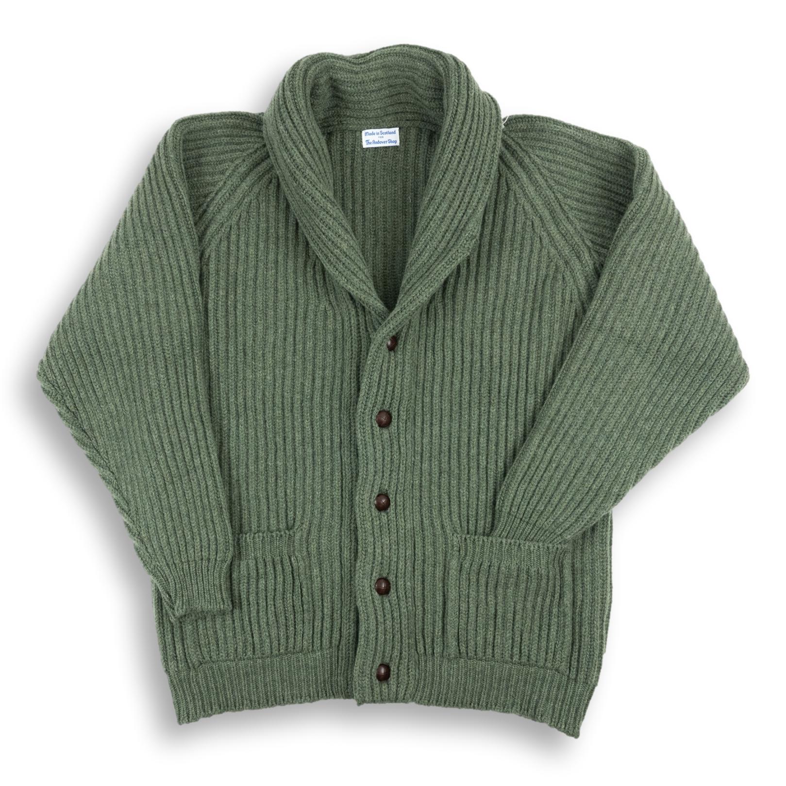 Lambswool Shawl Collar Cardigan Sweater Landscape Medium