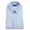 Powder Blue Hairline Stripe Button Down Dress Shirt