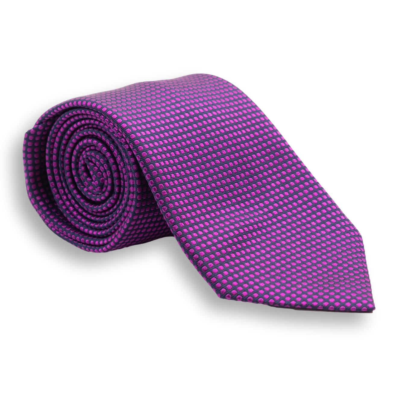 Dot Pattern Silk Woven Tie