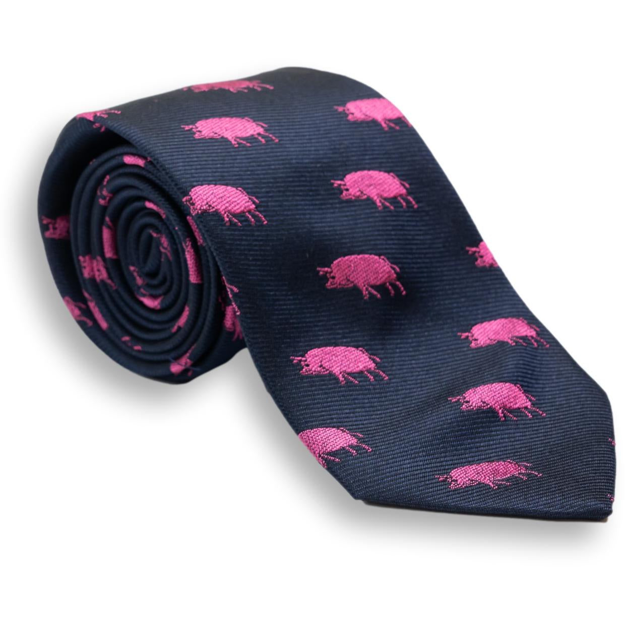 Pig Silk Woven Tie