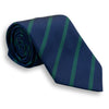Navy with Forest Stripe Silk Tie