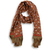 Elephant and Panther Wool and Silk Blend Scarf