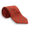 Rust with Olive Hunting Dog Silk Tie