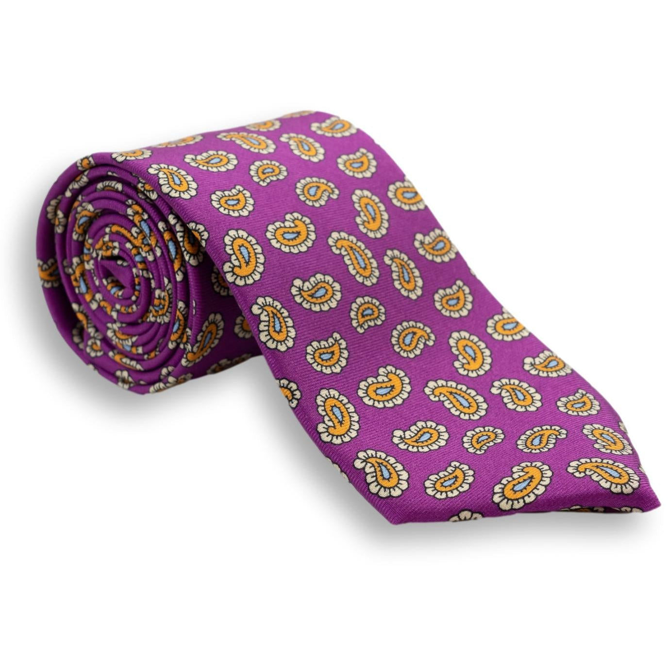 Medium Paisley Motif Silk Tie