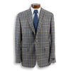 Tan Multi Colored Check Pure Wool Lanificio di Pray Sport Coat