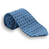 Sky Blue with Multicolored Paisley Irish Poplin Tie