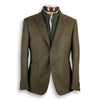 Olive 100% Virgin Italian Wool Zip-In Liner Sport Coat