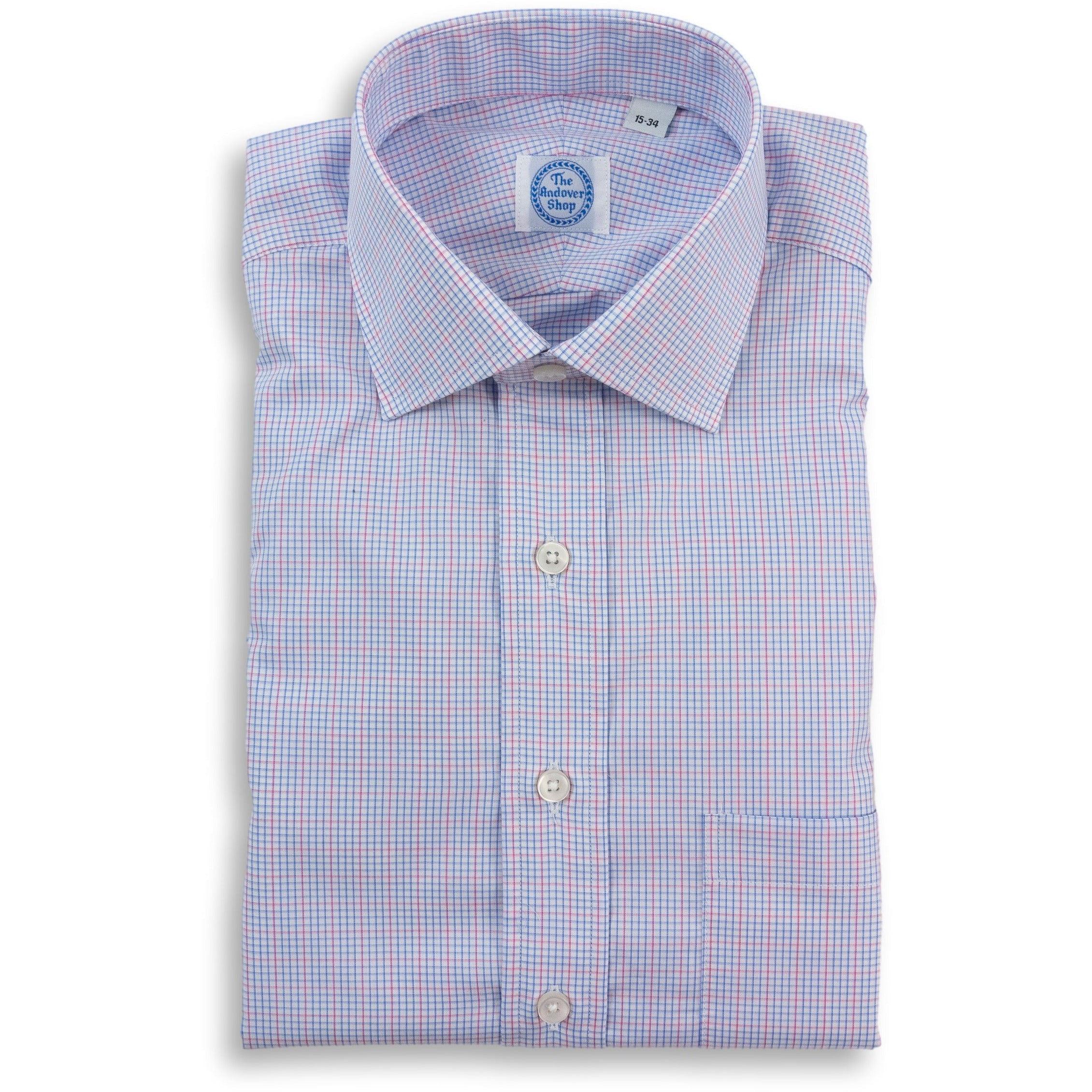 graph check dress shirt Haggar Men's Smart Wash Slim Fit Dress Shirt - Blue Graph Check