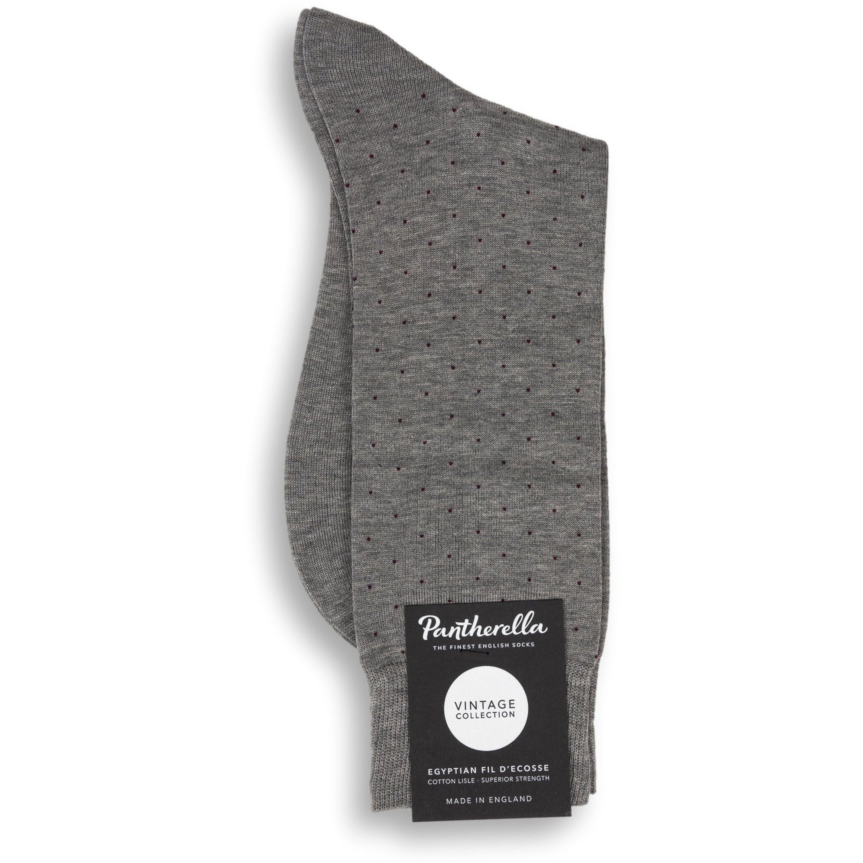 Gadsbury Pin Dot Cotton Over-the-Calf Dress Sock