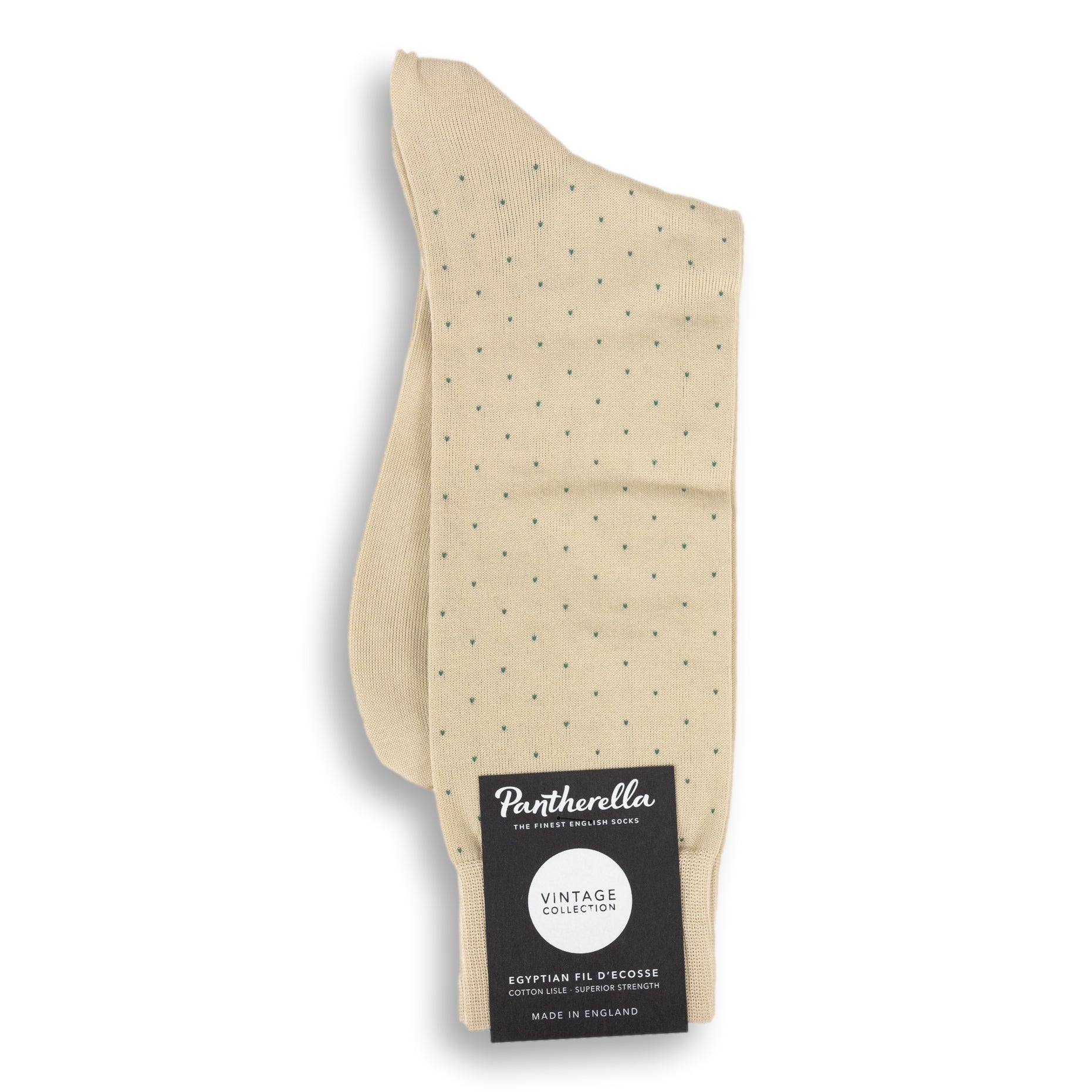 Gadsbury Pin Dot Cotton Over-the-Calf Dress Sock