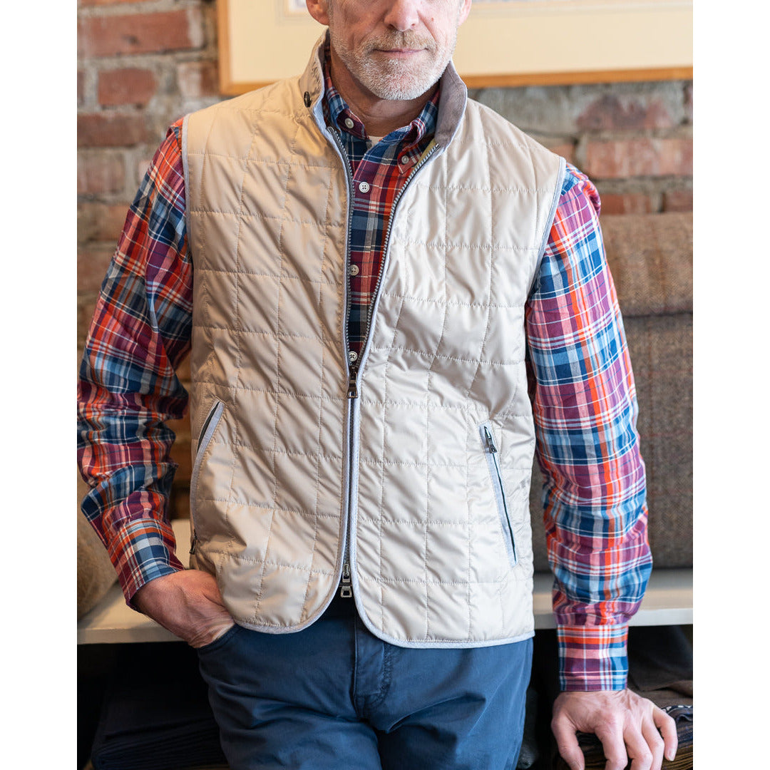 Khaki Waterville Theo Quilted Vest