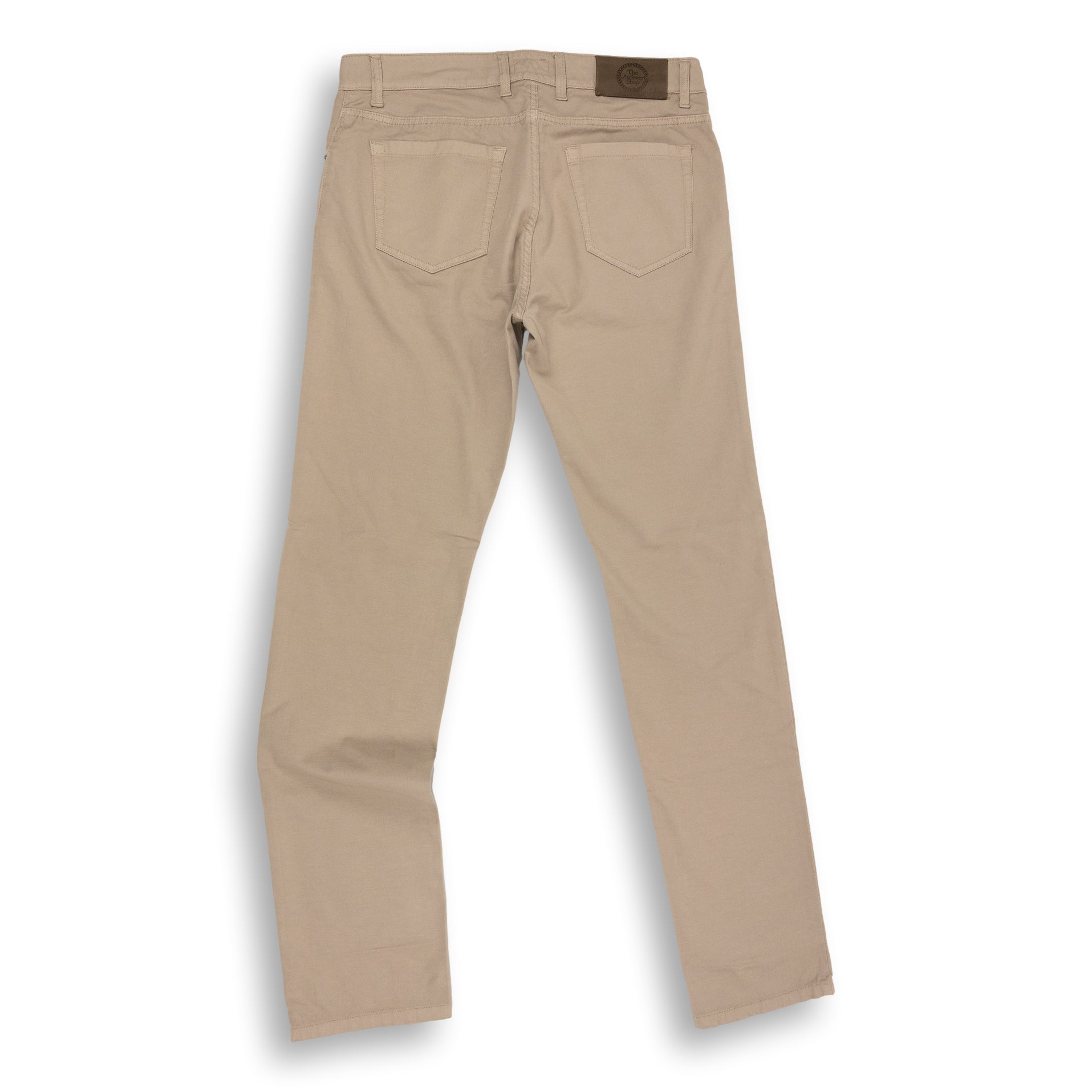 5-Pocket Linen and Cotton Blend Trouser