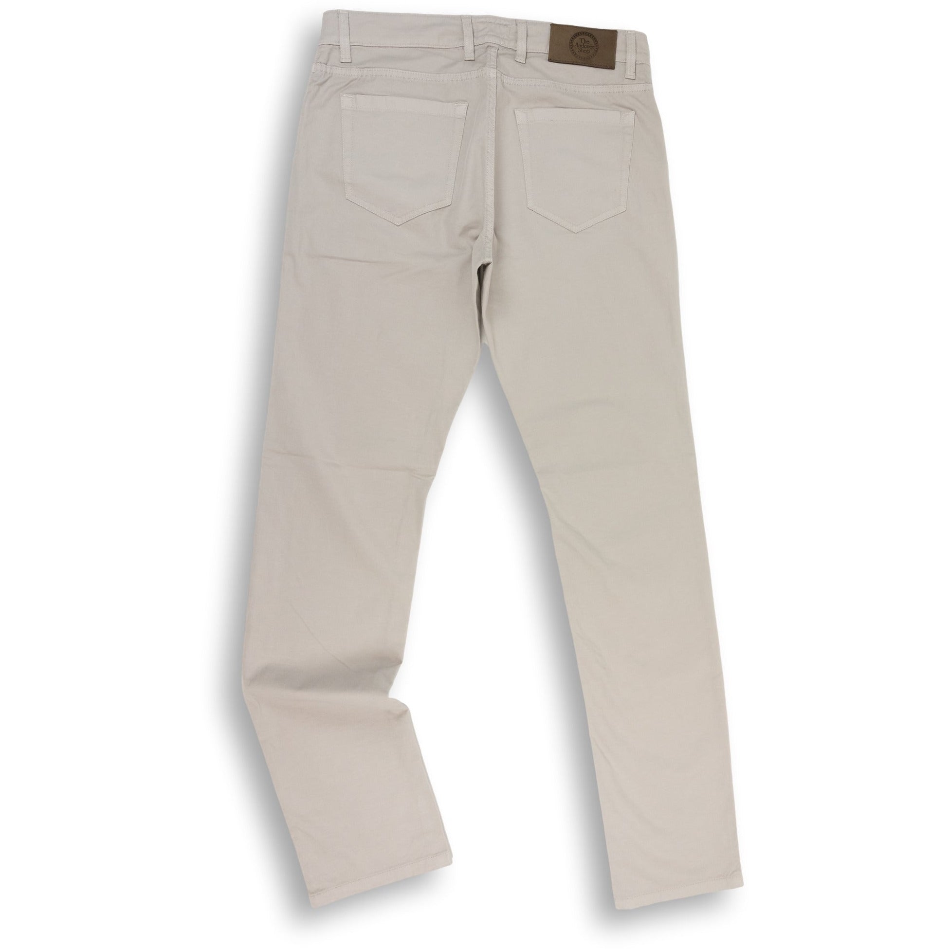 5-Pocket Linen and Cotton Blend Trouser