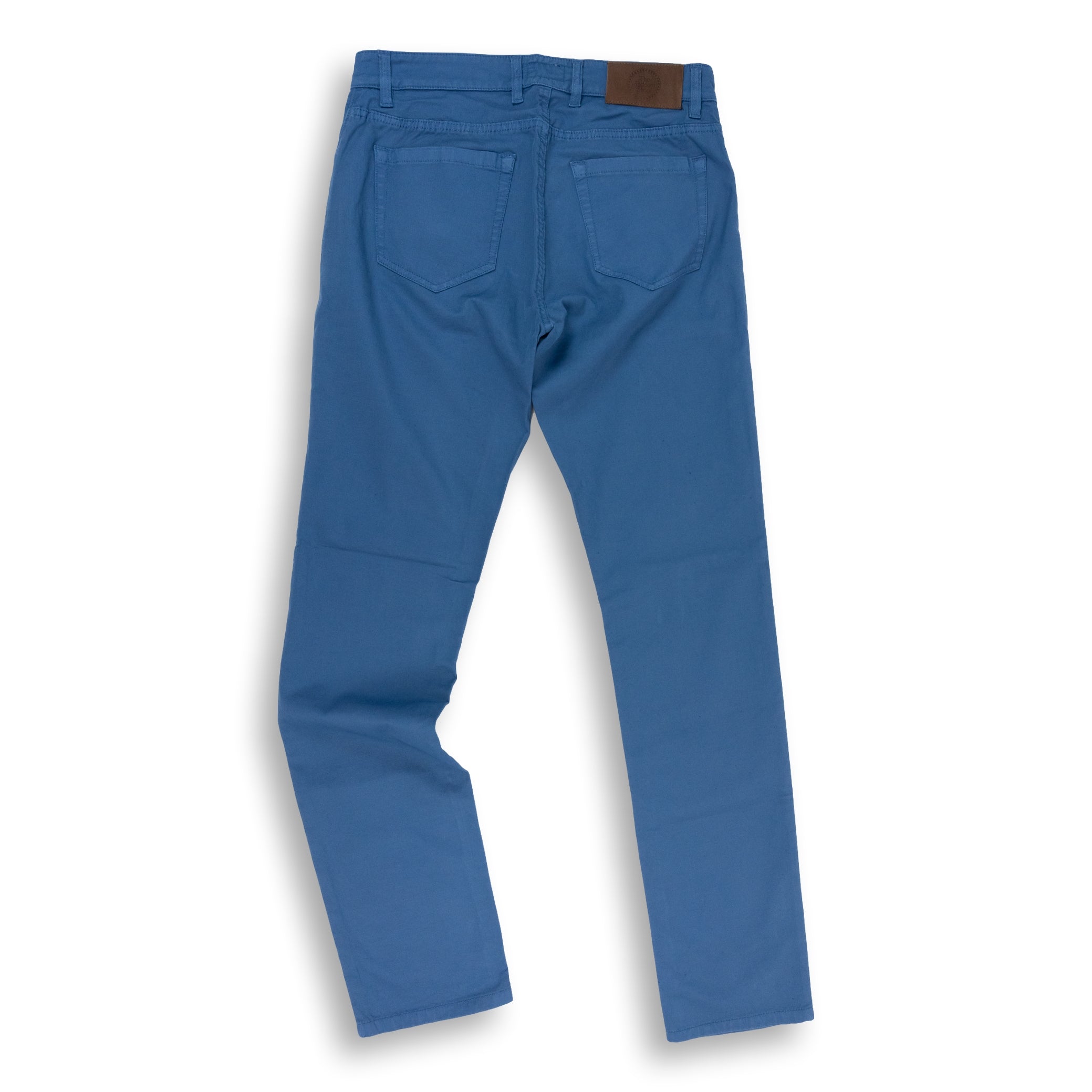 5-Pocket Linen and Cotton Blend Trouser