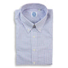 Red and Blue Graph Check Button Down Dress Shirt