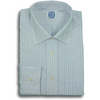 Blue and Cranberry Stripe Spread Collar Dress Shirt