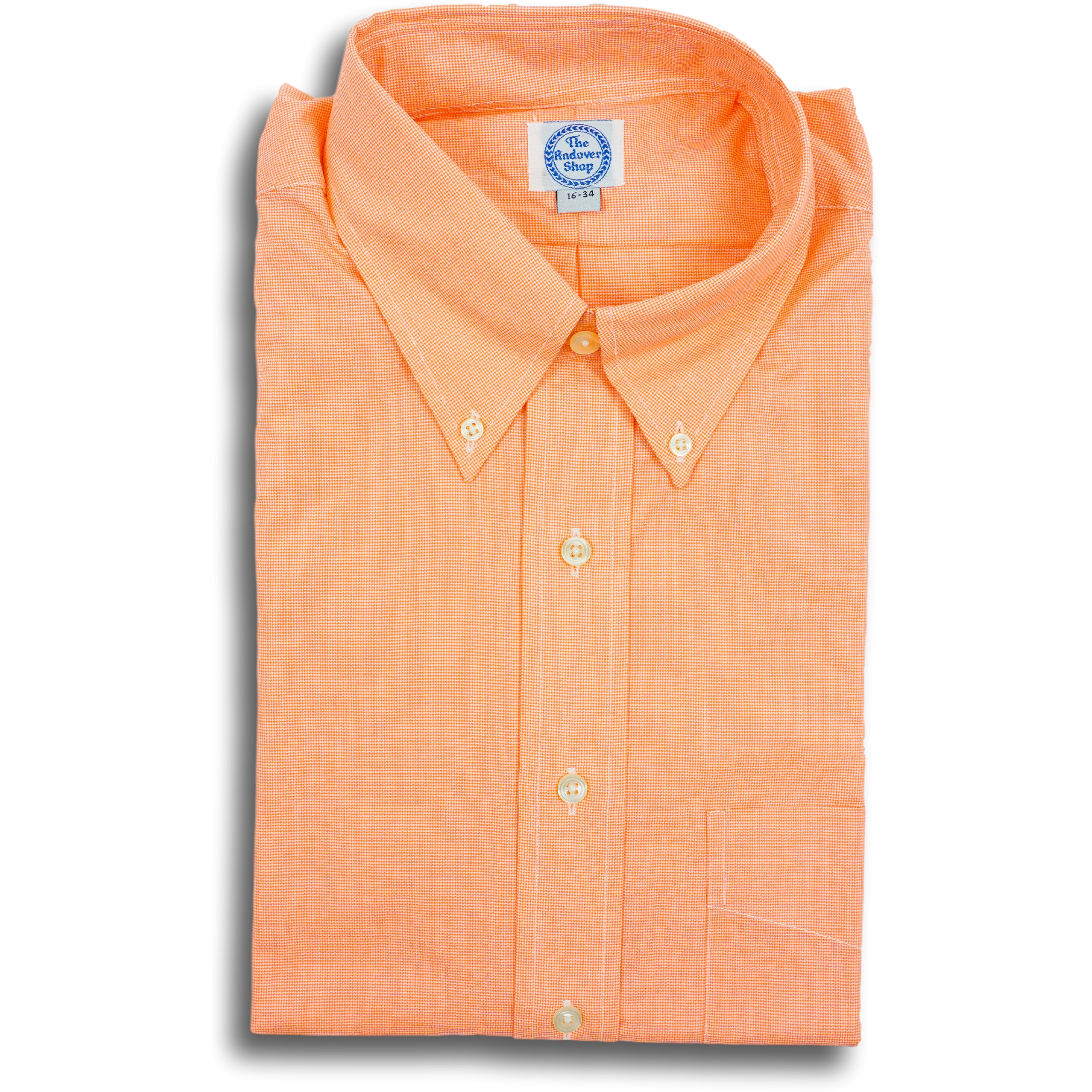 orange gingham dress shirt Classic Cotton Shirt - Gingham