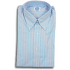 Blue Oxford with Pink Stripe Button Down Shirt
