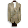 Silk and Wool Beige Glen Plaid Jacket