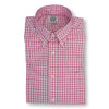 Pink Check Button Down Sport Shirt
