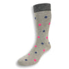 Pima Cotton Fluo Dots Mid-Calf Dress Socks