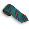 Green with Navy and Rust Repp Stripe Tie