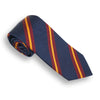 Navy with Maroon and Gold Repp Stripe Tie