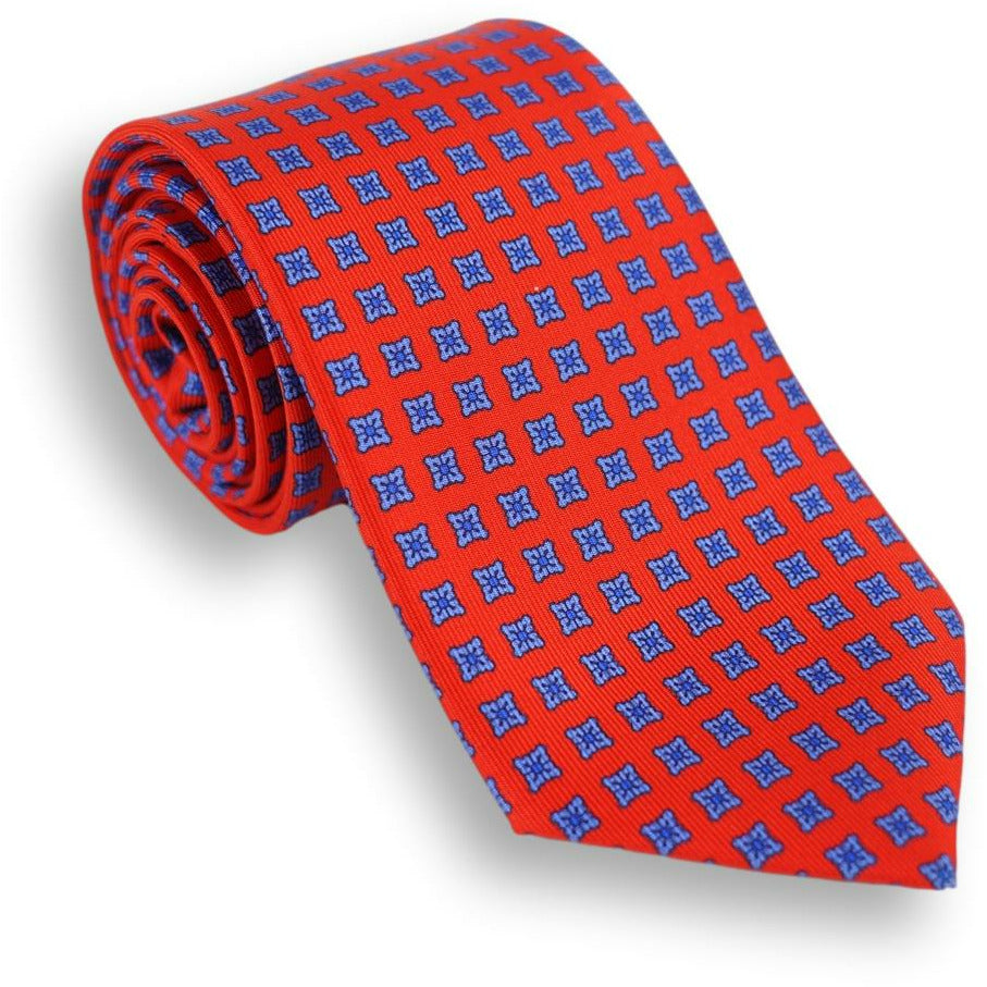 Classic Square Neat Motif Silk Tie
