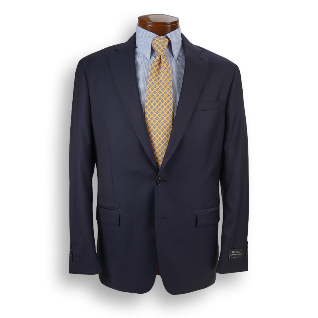 Two Button Side Vent Navy Suit