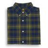 Navy, Olive, and Yellow Button Down Madras Sport Shirt