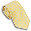 Yellow Silk Square Patterned Tie