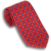 Red Classic Silk Foulard Diamond Neat Tie