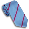 Light Blue and Cranberry Repp Stripe Tie