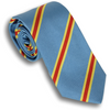Sky Blue and Gold/Red Reppe Stripe Tie