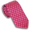 Berry with White Diamond and Blue Dot Silk Tie