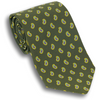 Olive with Mini Paisley Pattern Silk Tie