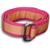 Pink with Wide Salmon Stripe Ribbon Belt
