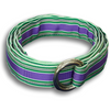 Purple with Multi-Color Striped Thin Ribbon Belt