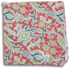 Multicolored Paisley Patterned Linen Pocket Square
